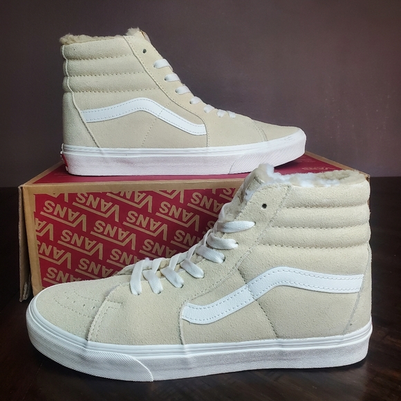 Vans Sk8-Hi Cozy Hug Biscotti Men Size 9.5 Women Size 11